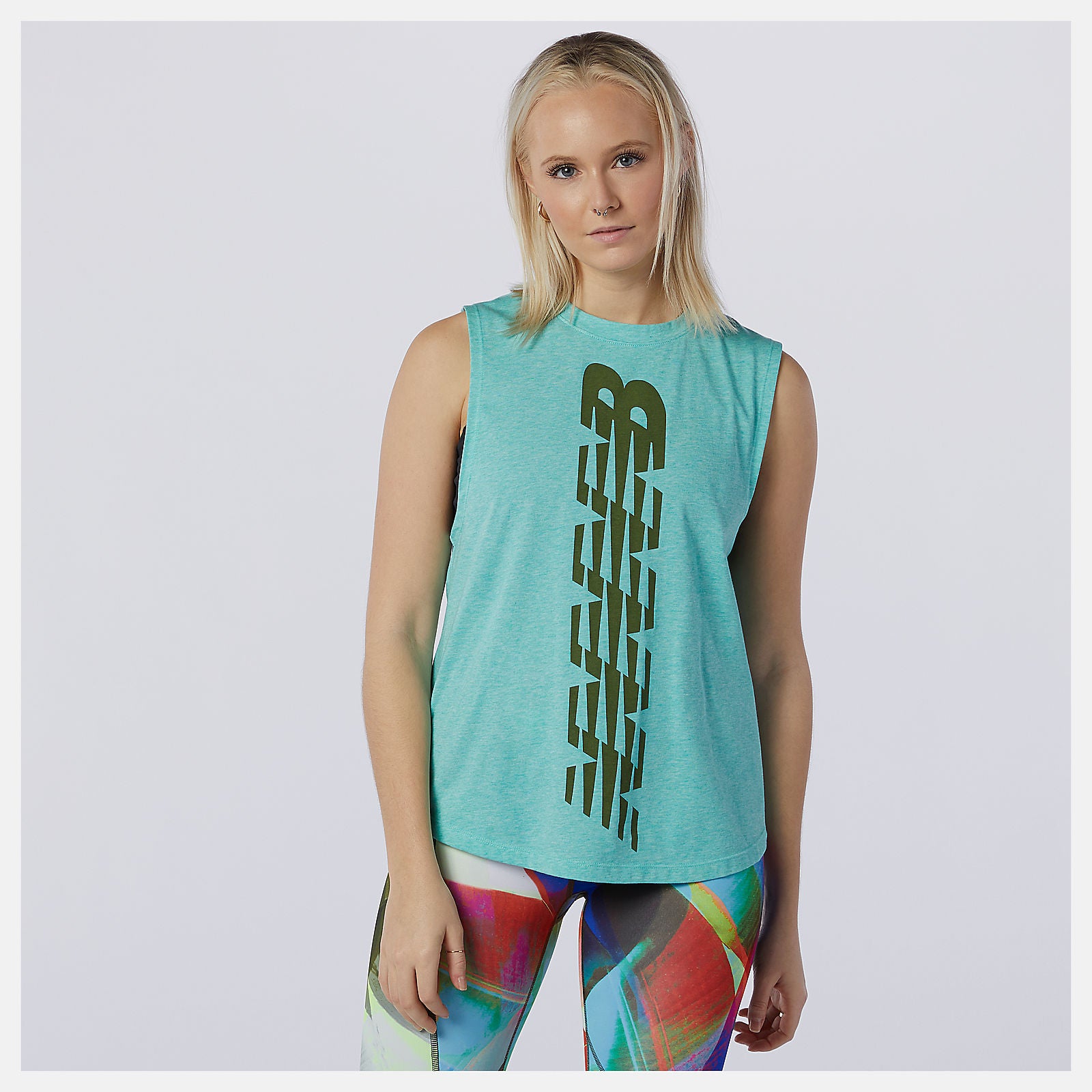 New Balance US - Relentless Cinched Back Graphic Tank
