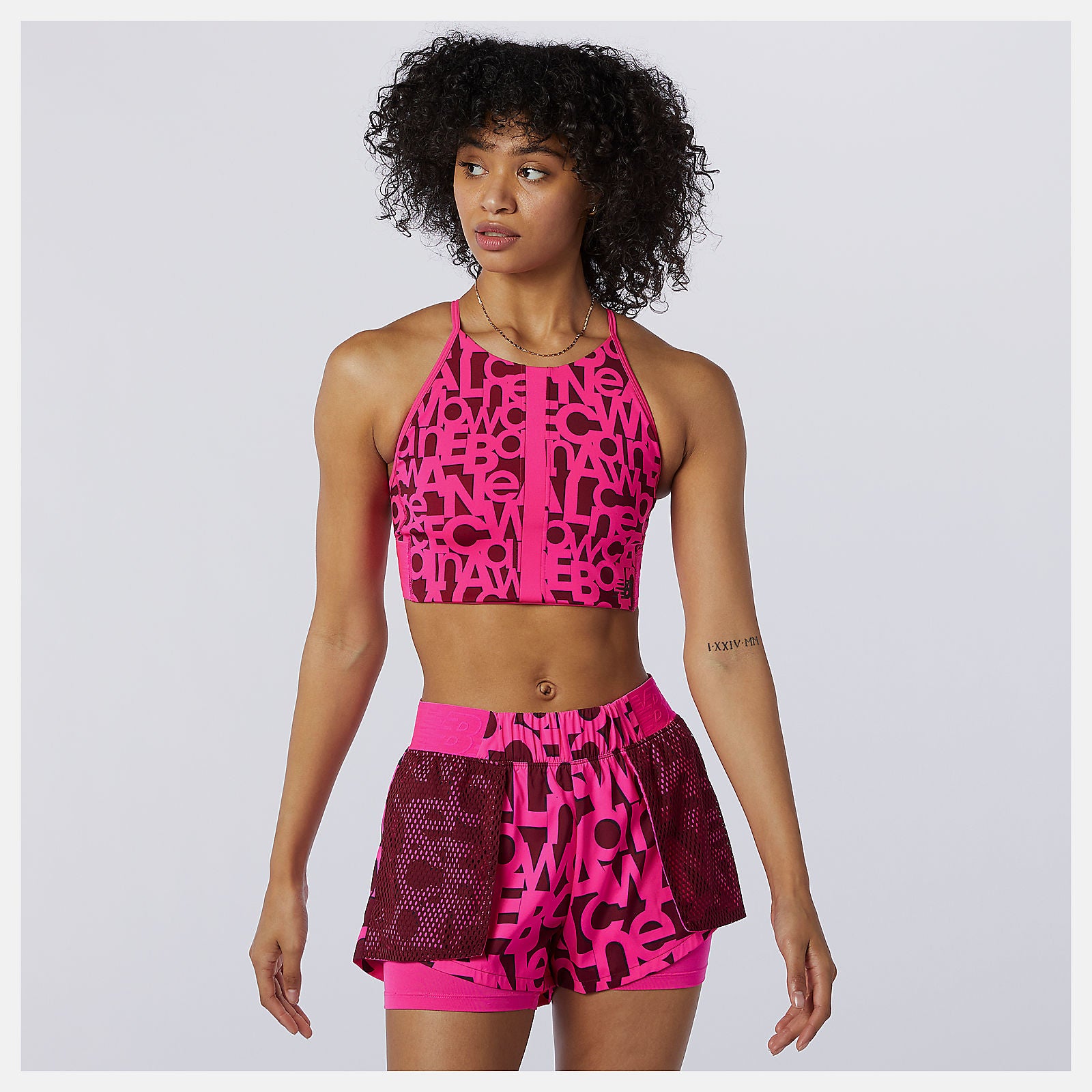 New Balance For Sale - Relentless Printed Crop Top