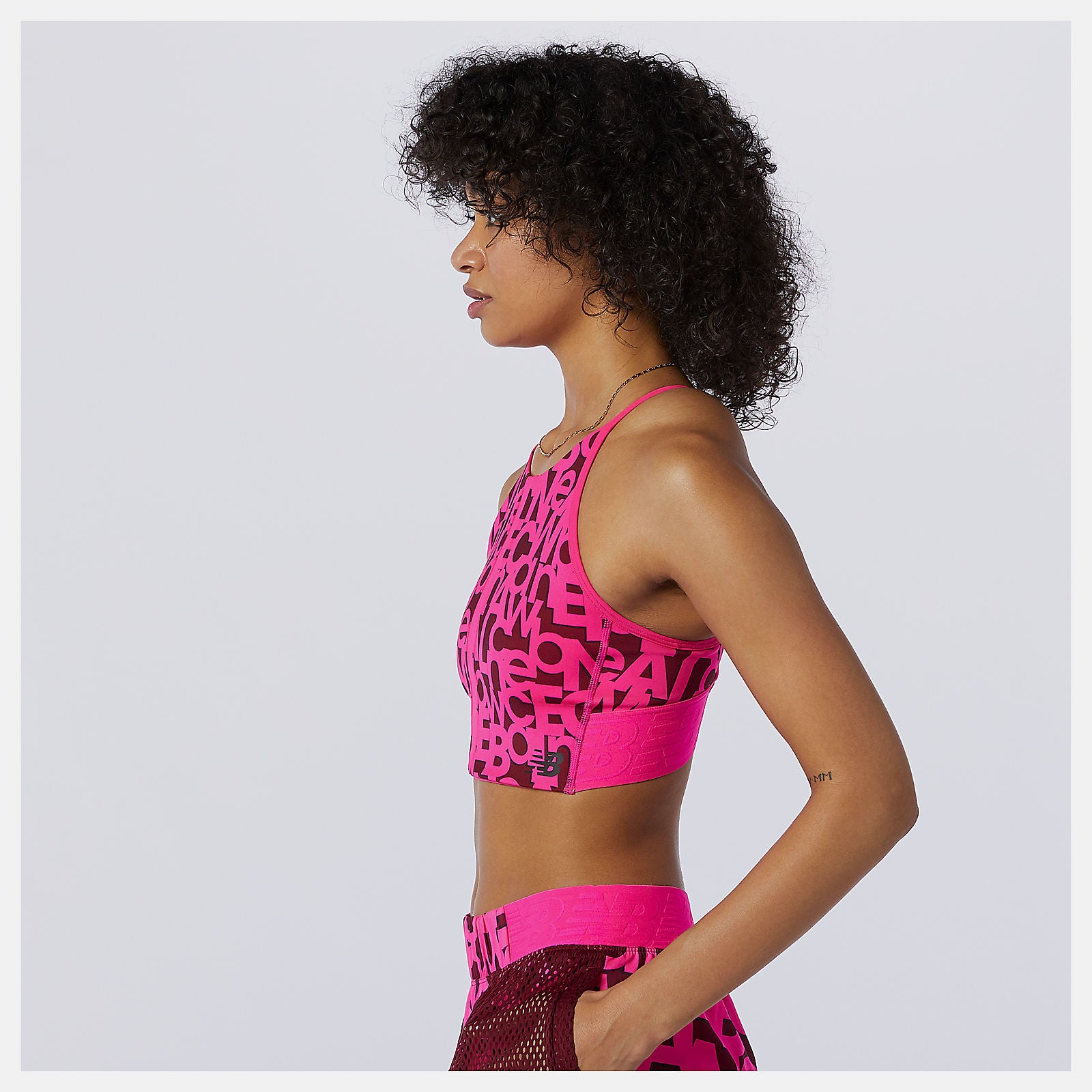 New Balance For Sale - Relentless Printed Crop Top