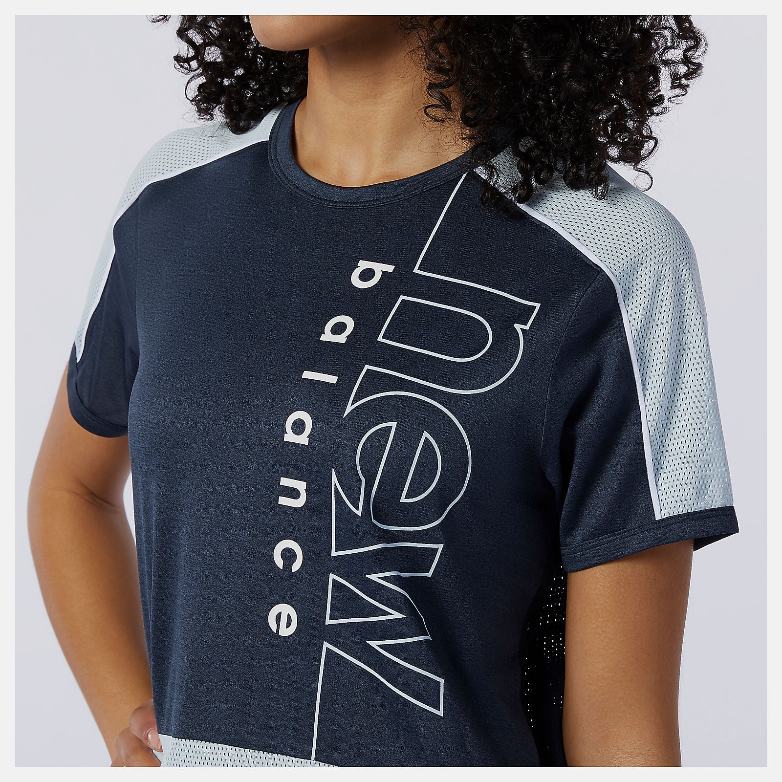 New Balance Discount - Printed Fast Flight Short Sleeve Top