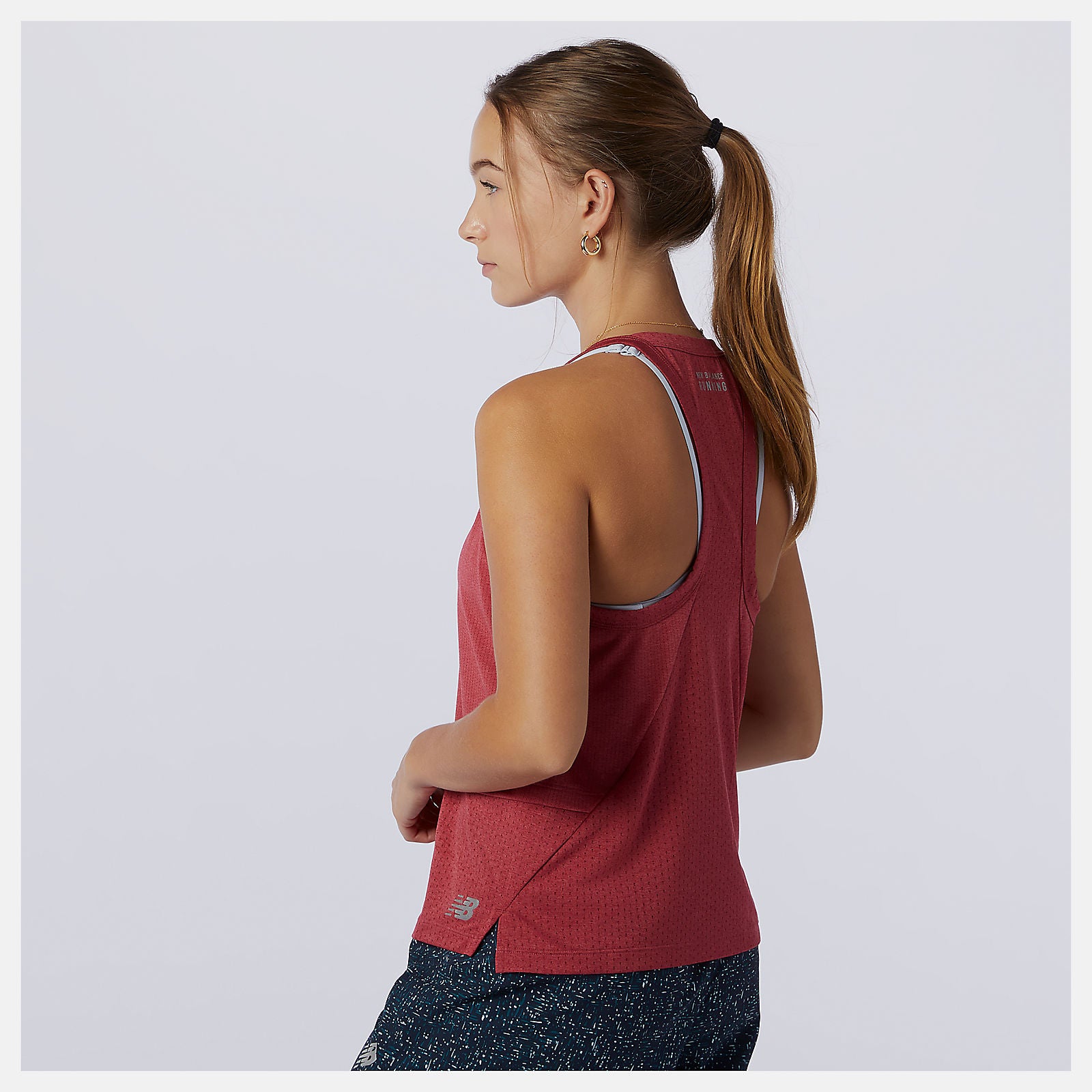 New Balance Sale - Printed Impact Run Hybrid Tank