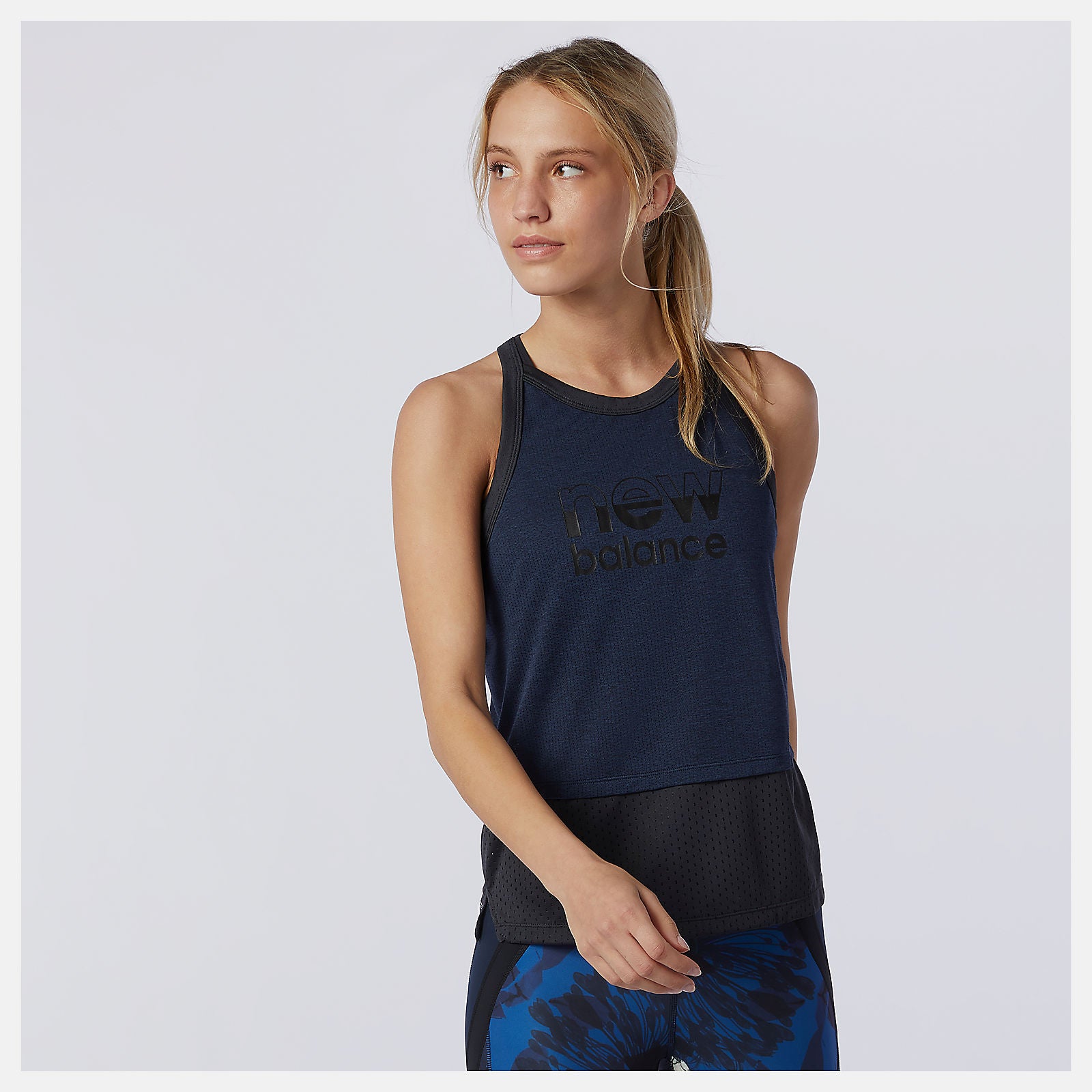 New Balance For Sale - Printed Impact Run Hybrid Tank