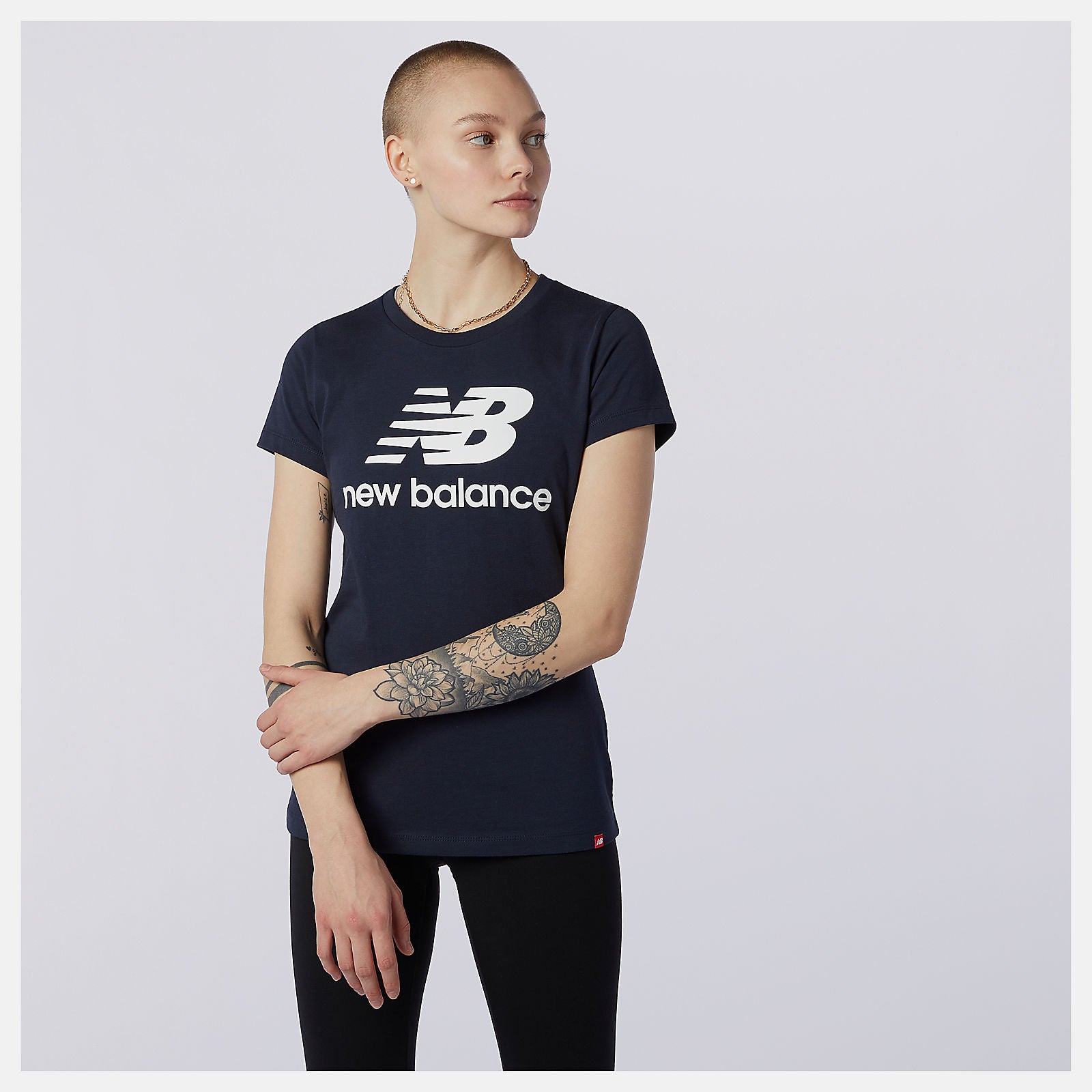 New Balance Online - Essentials Stacked Logo Tee