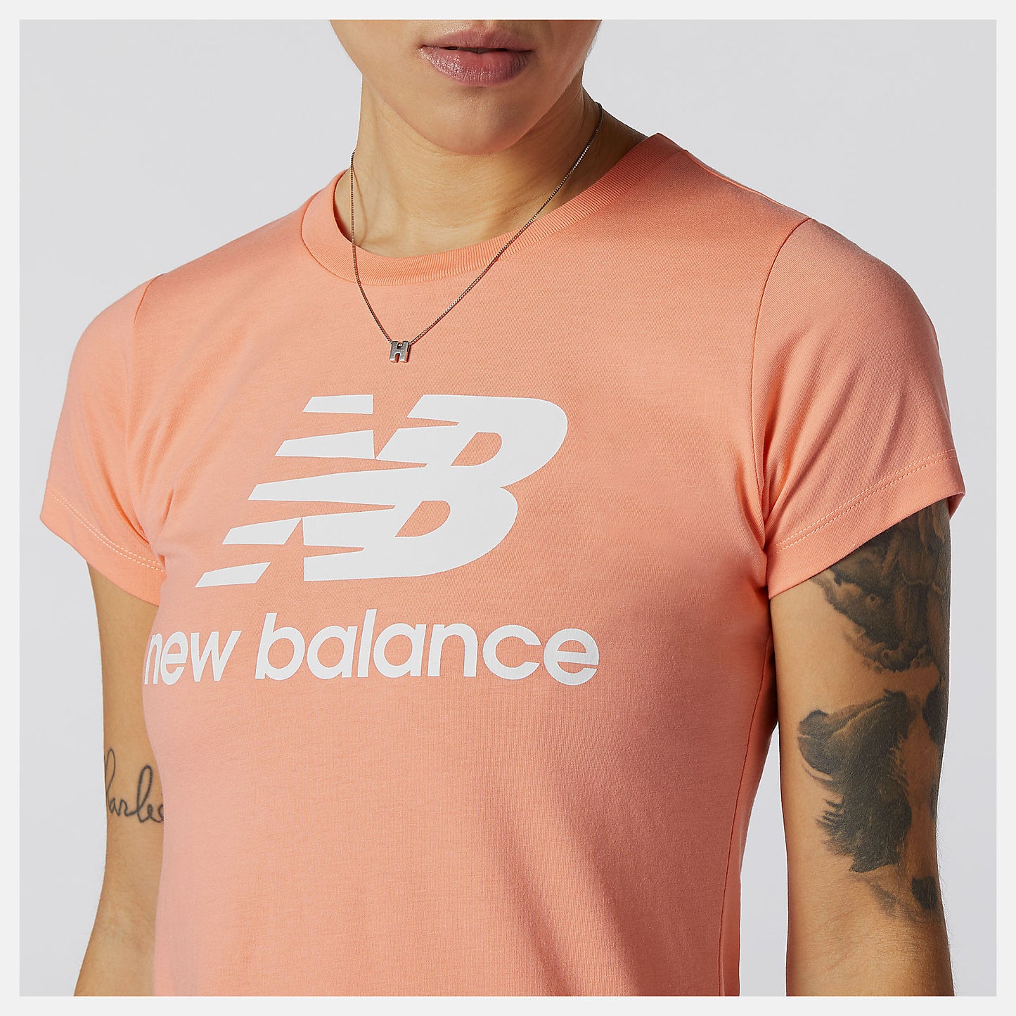 New Balance Hot sale - Essentials Stacked Logo Tee