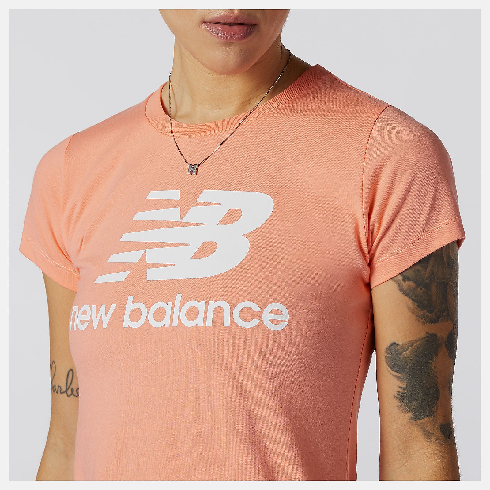 New Balance Hot sale - Essentials Stacked Logo Tee