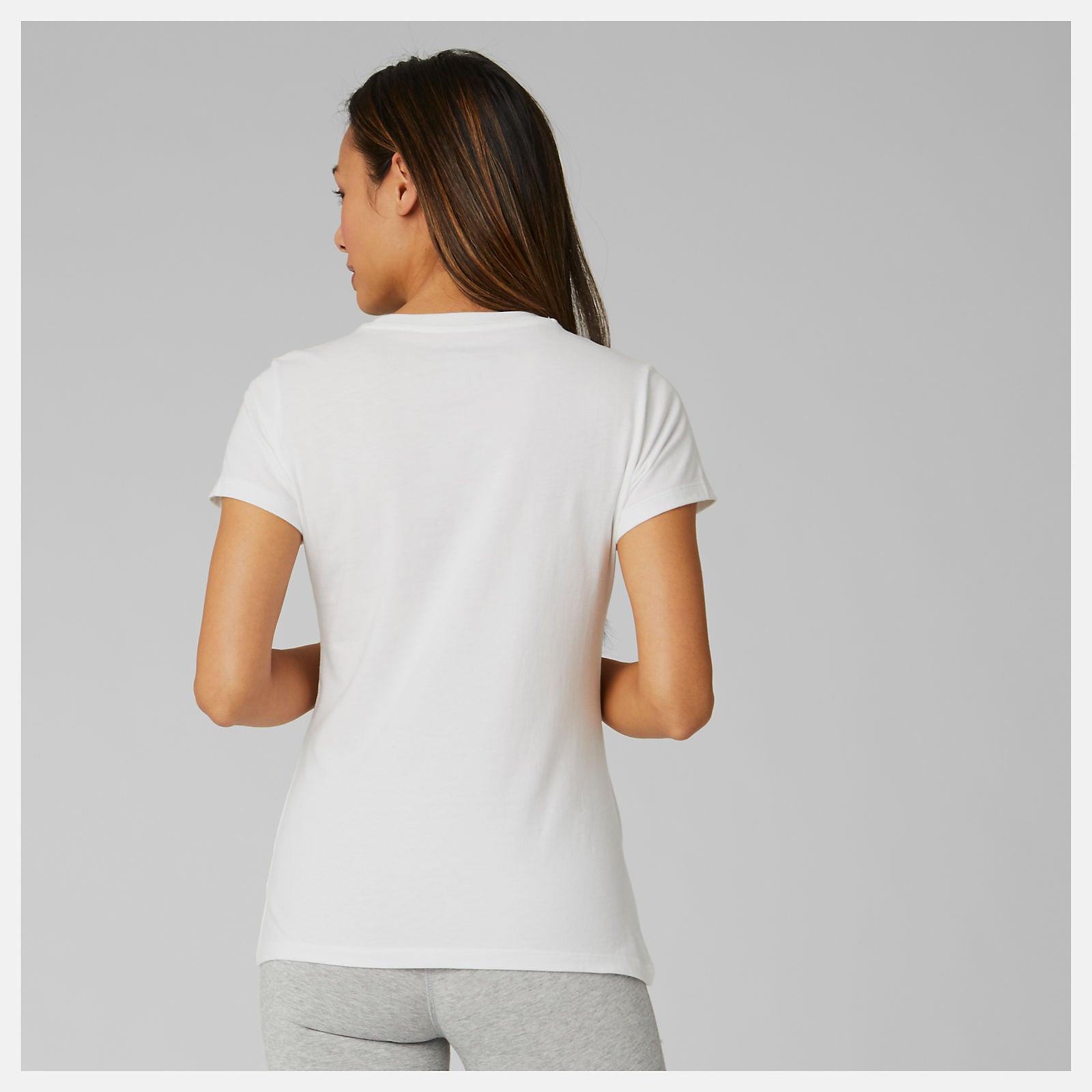New Balance For Sale - Essentials Stacked Logo Tee